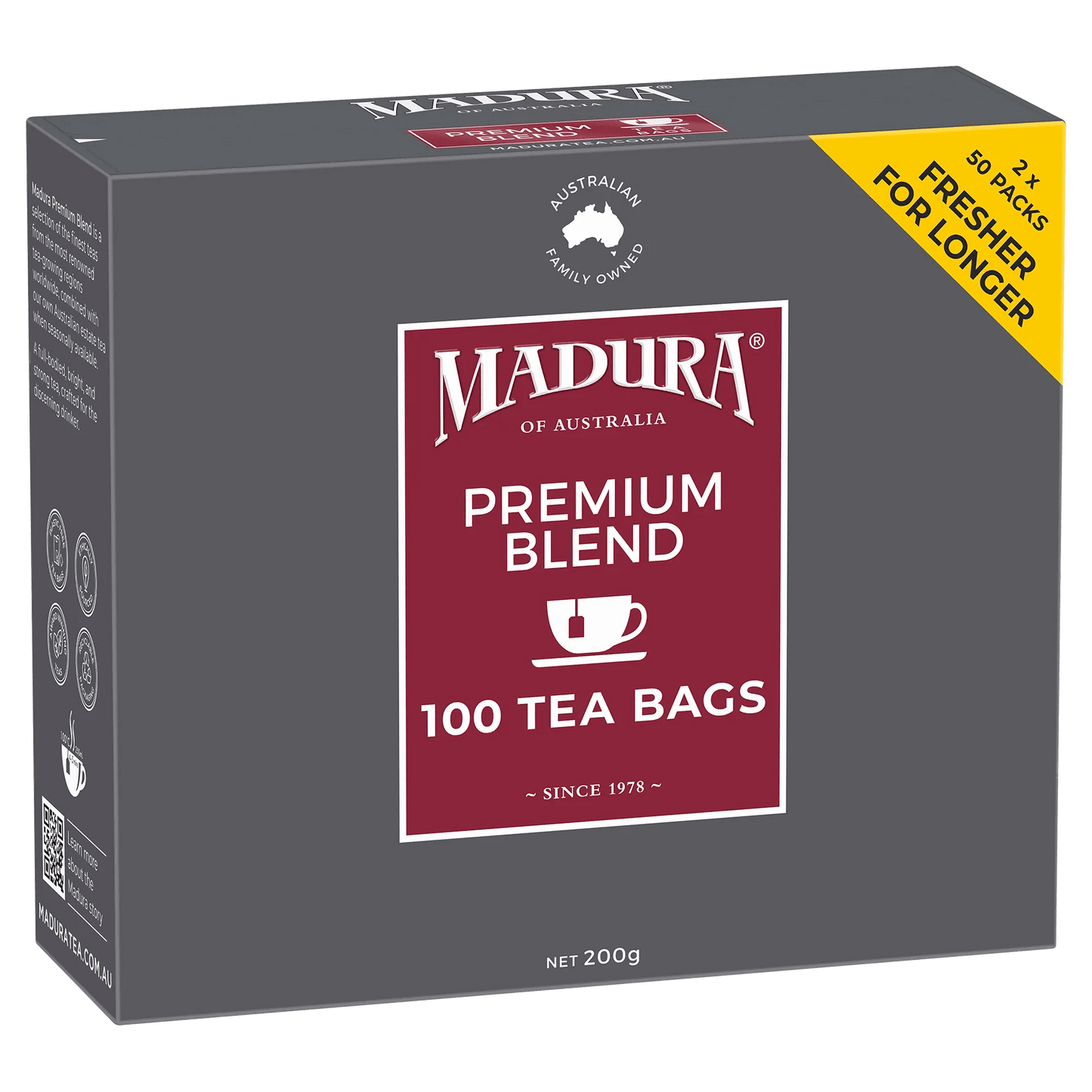Premium Blend 100 Tea Bags - Madura Tea