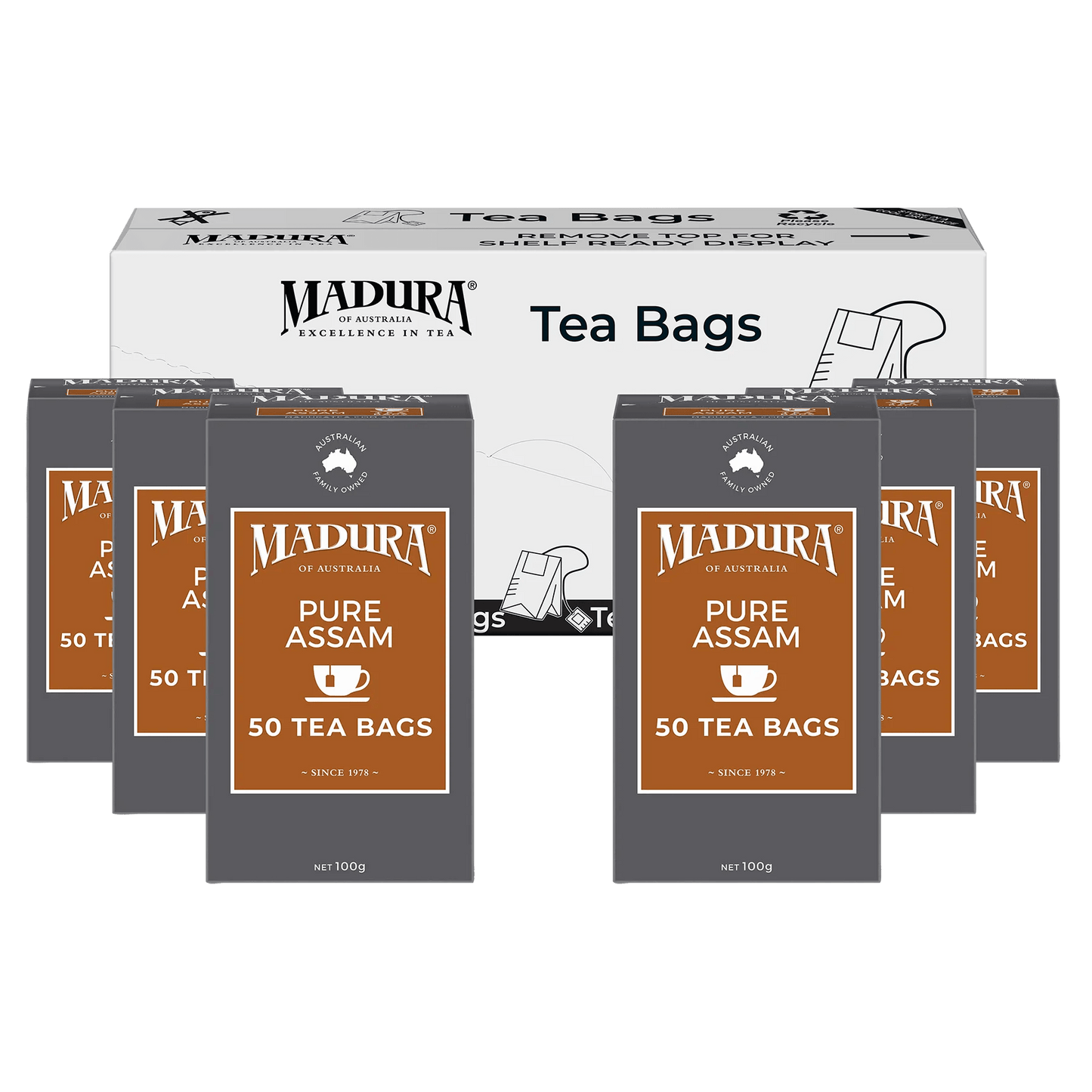 Pure Assam 50 Tea Bags - Madura Tea