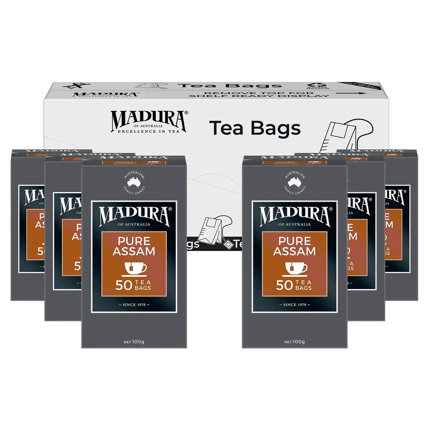 Pure Assam 50 Tea Bags - Madura Tea