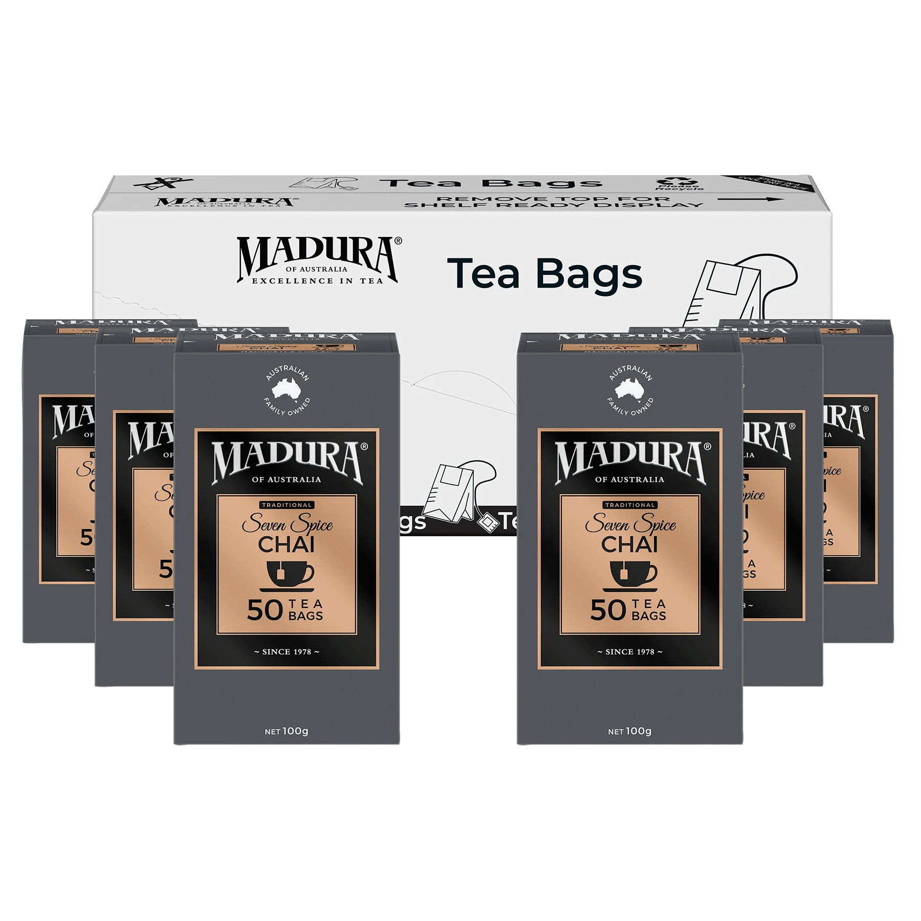 Seven Spice Chai 50 Tea Bags | Madura Tea