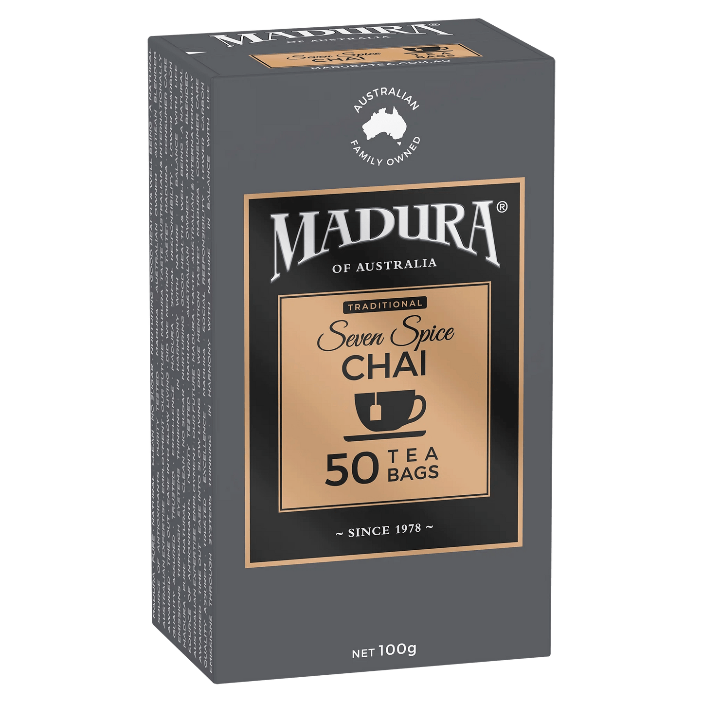 Seven Spice Chai 50 Tea Bags - Madura Tea