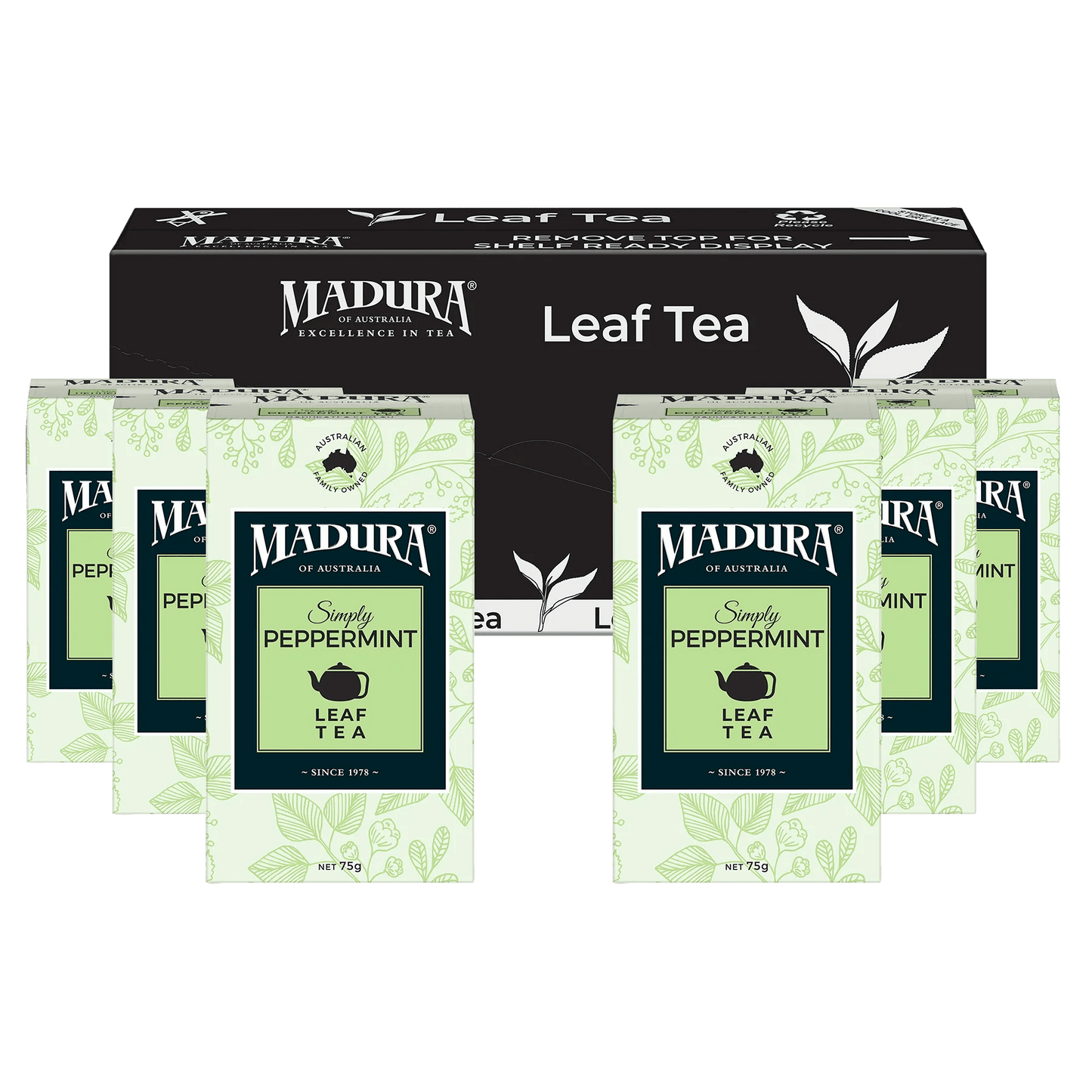 Simply Peppermint 75g Leaf Tea - Madura Tea