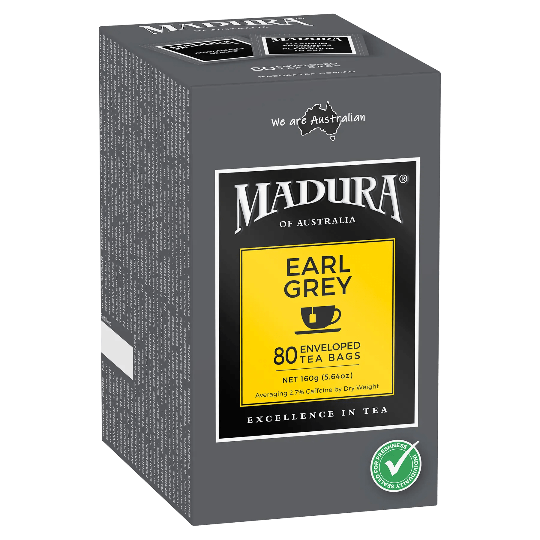 Earl Grey 80 Enveloped Tea Bags - Madura Tea Estates