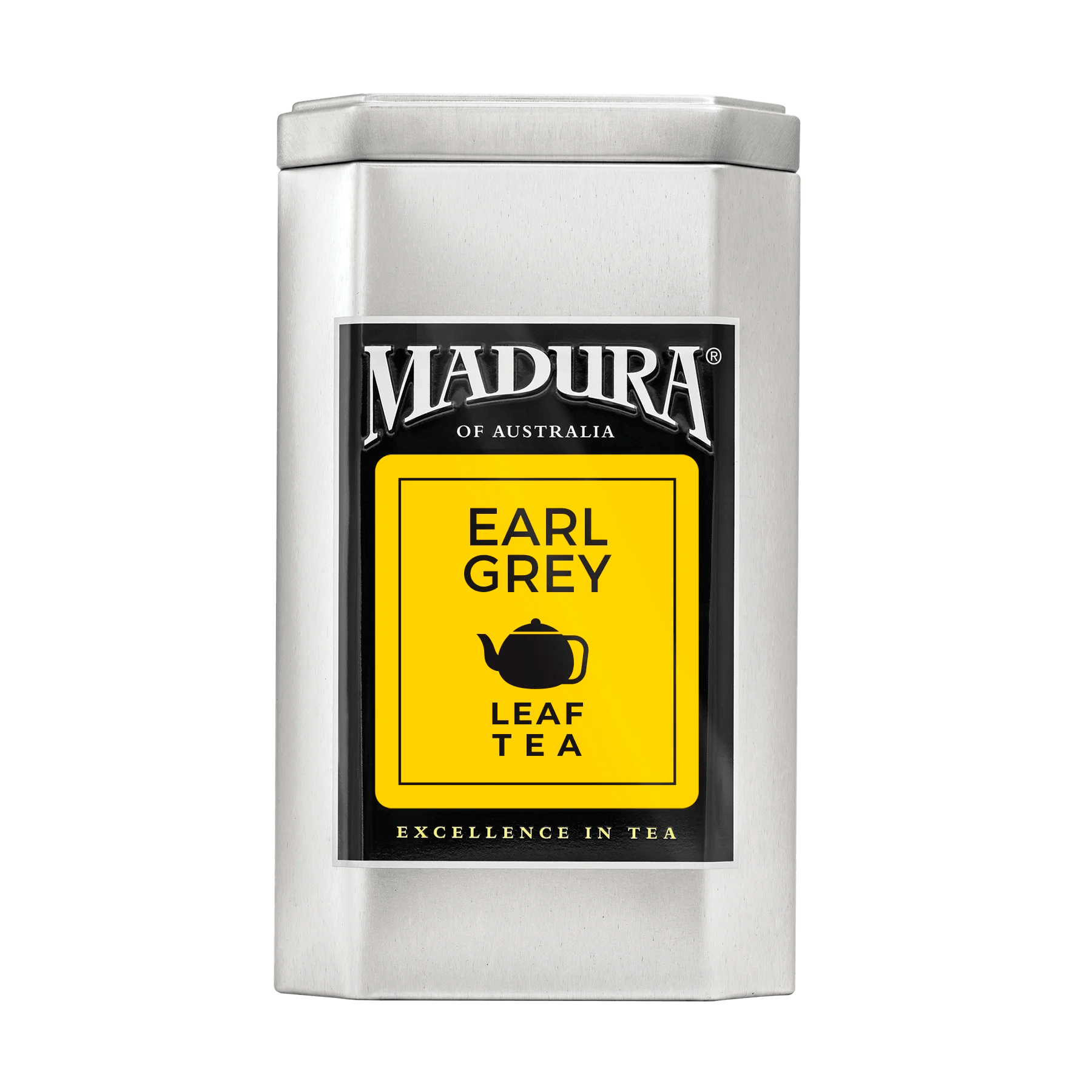 Empty Caddy with Earl Grey Leaf Tea Label - Madura Tea