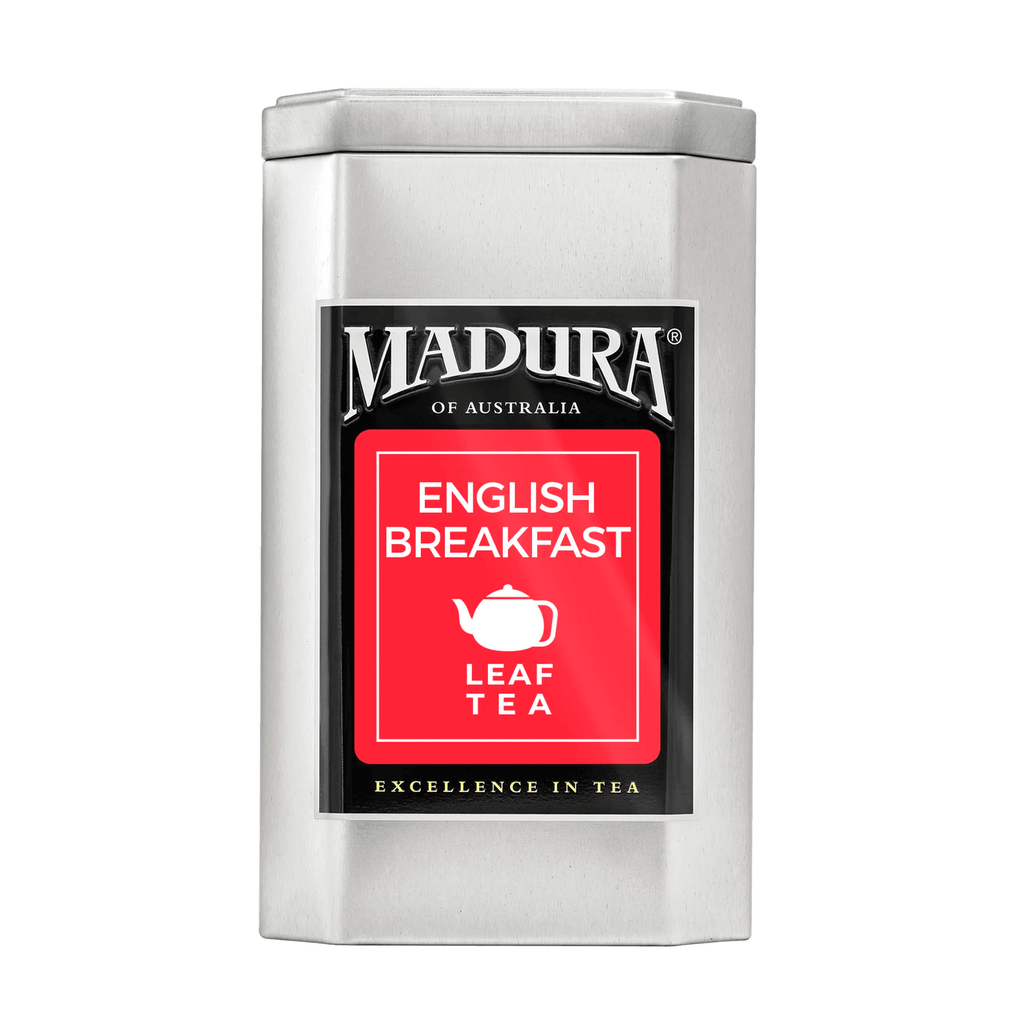 Empty Caddy with English Breakfast Leaf Tea Label - Madura Tea