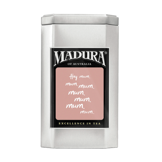 Empty Caddy with Hey Mum Label - Madura Tea