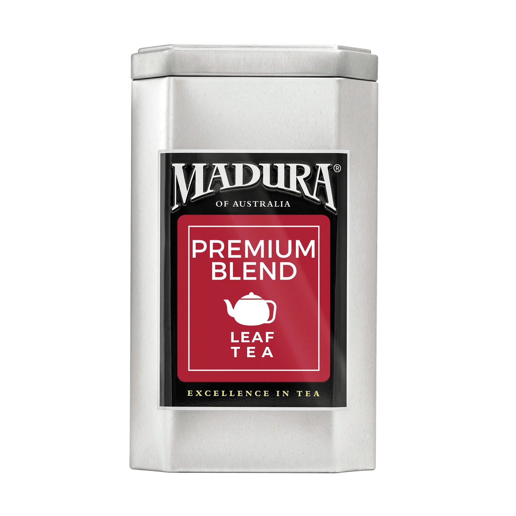 Empty Caddy with Premium Blend Leaf Tea Label - Madura Tea