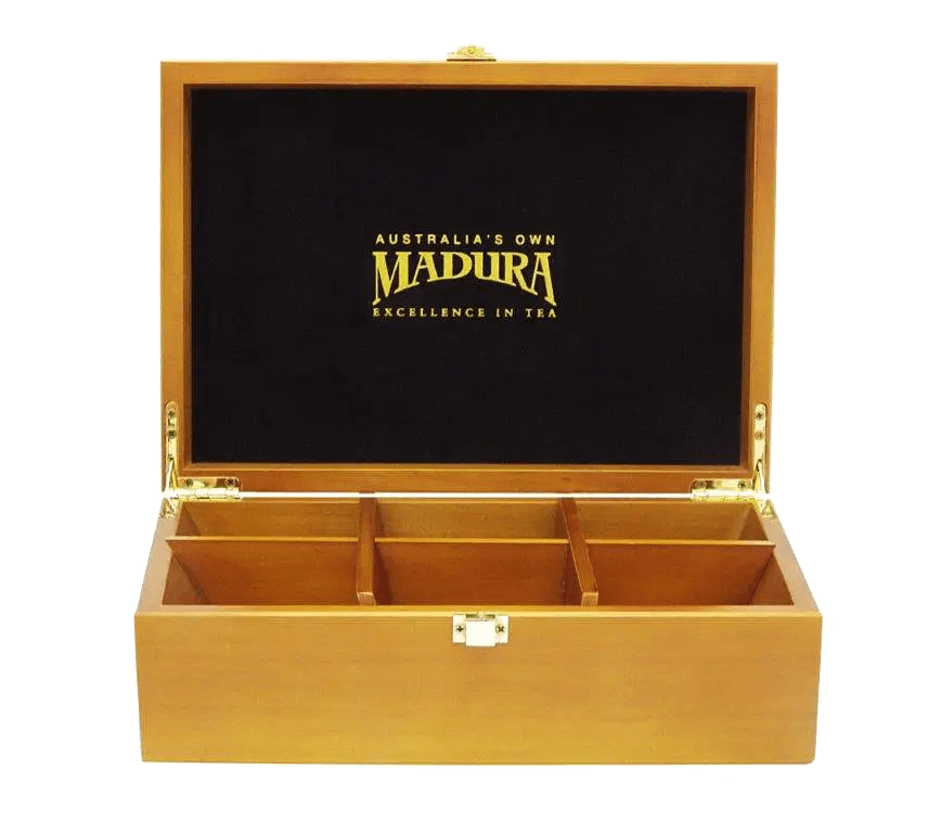 Empty Timber Tea Box - Madura Tea Estates