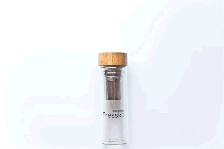 Glass Water Bottle - Fressko 500mL - Madura Tea