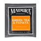 Green Tea & Papaya 20 Enveloped Tea Bags - Madura Tea Estates