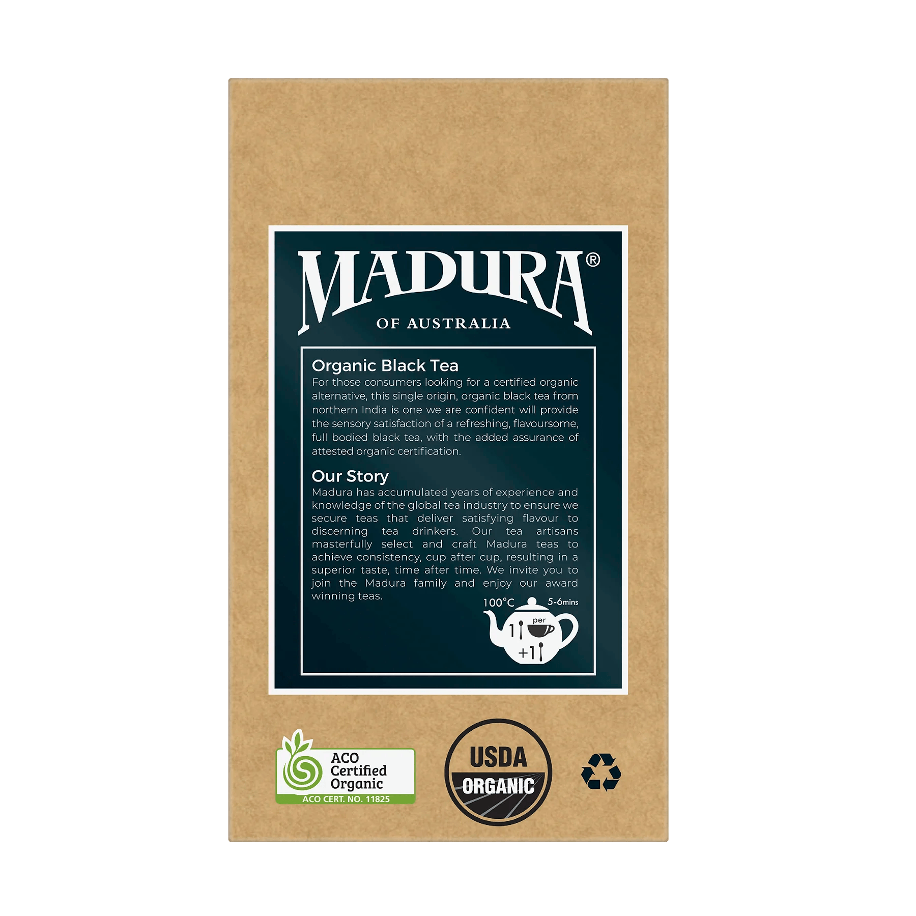 Organic Black 150g Leaf Tea - Madura Tea Estates