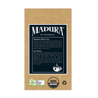 Organic Black Tea 50 Tea Bags - Madura Tea Estates