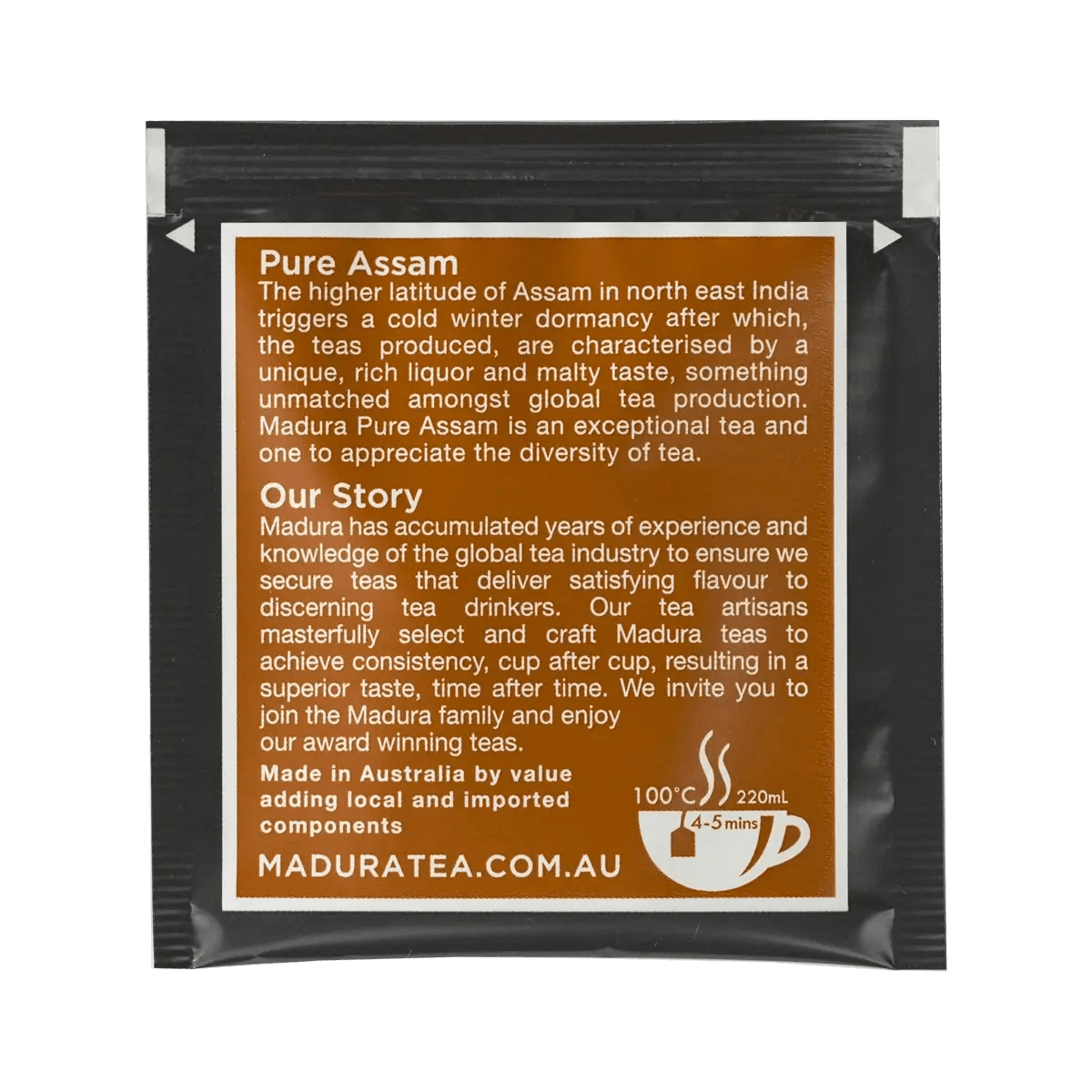 Pure Assam 20 Enveloped Tea Bags - Madura Tea Estates