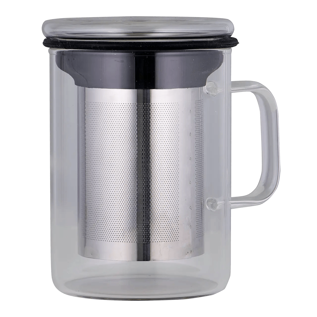 Tea Mug - Avanti 350mL with Infuser - Black - Madura Tea Estates