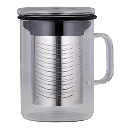 Tea Mug - Avanti 350mL with Infuser - Black - Madura Tea Estates