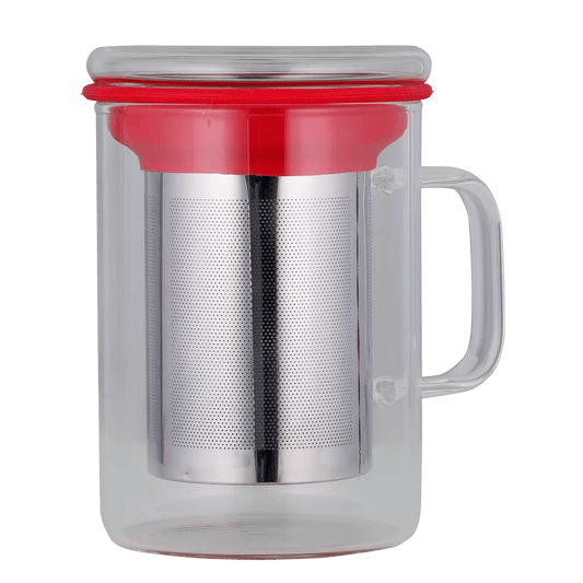 Tea Mug - Avanti 350mL with Infuser - Red - Madura Tea