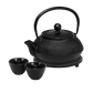 Teapot Set - Avanti Hobnail Cast Iron 800mL with trivet and cups - Madura Tea Estates